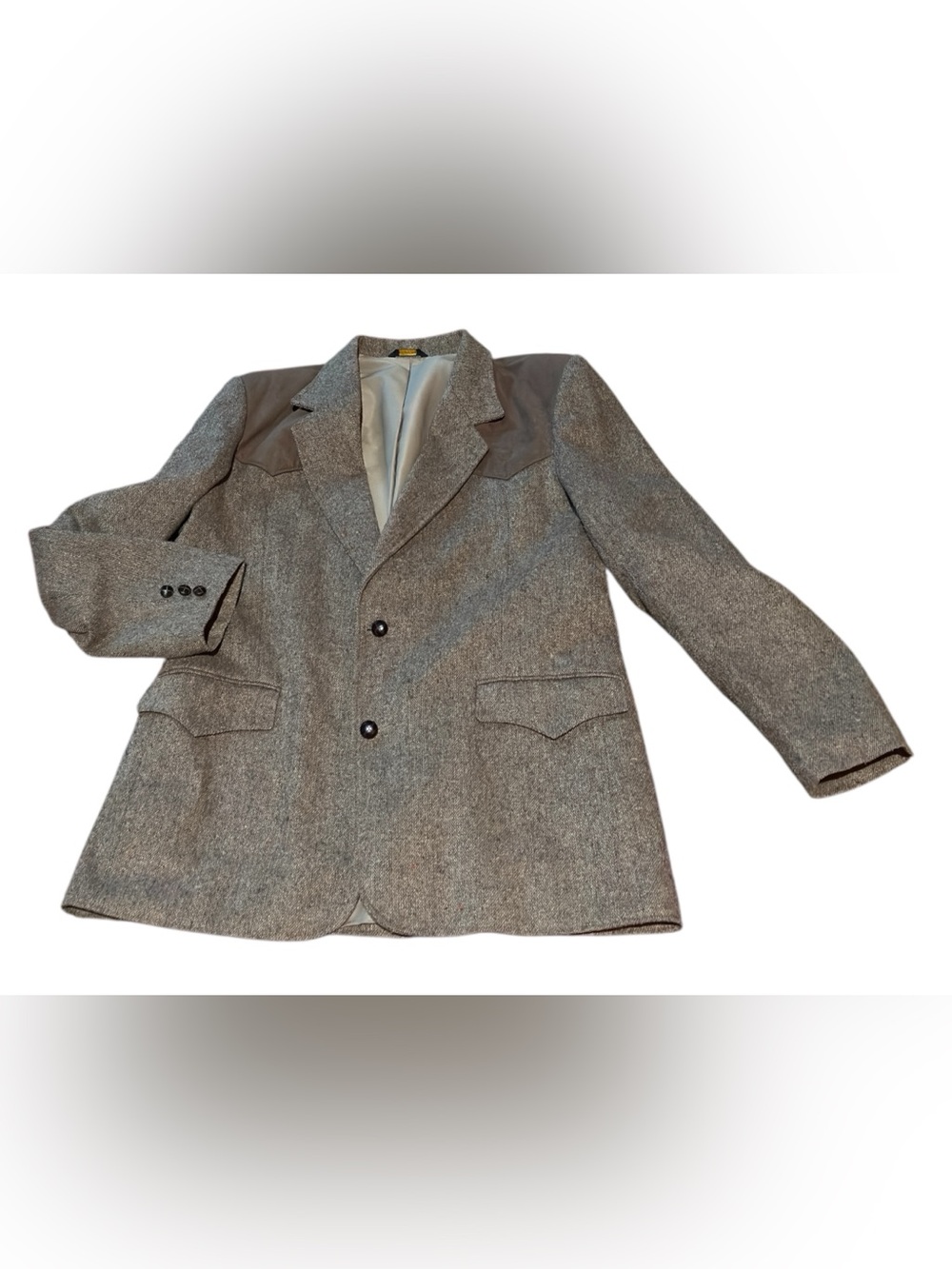 Vintage Pioneer Wear 42L Western Cowboy Blazer Wool Blend USA Ranchwear